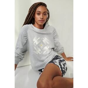 NWT Anthropologie x Jason Yun Doves Graphic Sweatshirt Size Medium